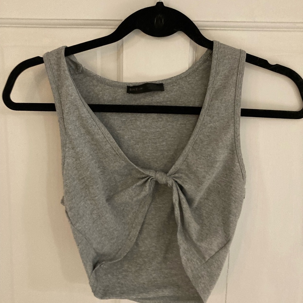 Small grey crop top
